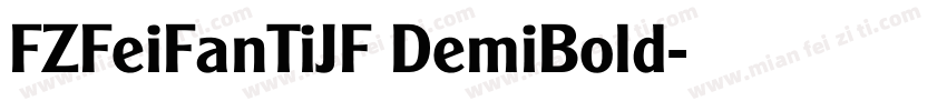 FZFeiFanTiJF DemiBold字体转换